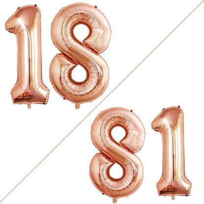 Number 18 Balloons for 18th Birthday Sweet 18 Party Decorations, 42 Inch Jumbo by GOER