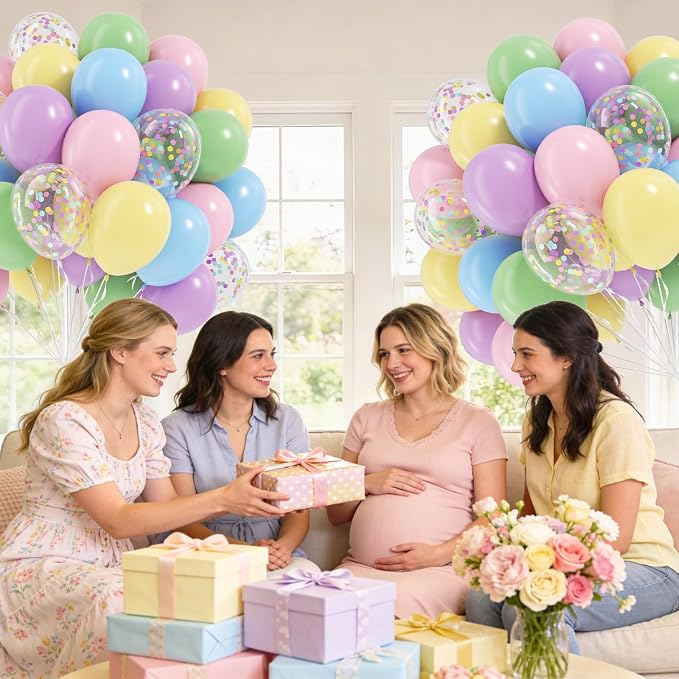60pcs Pastel Balloons 12inch - Image 7