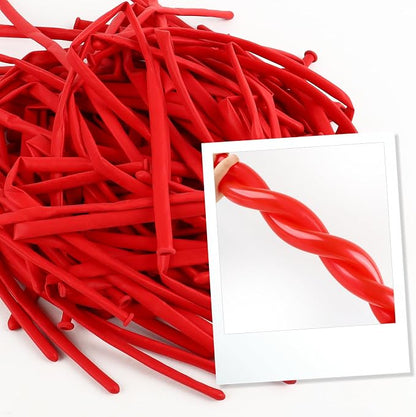 Long Balloons - Red 260 Balloons - Image 4