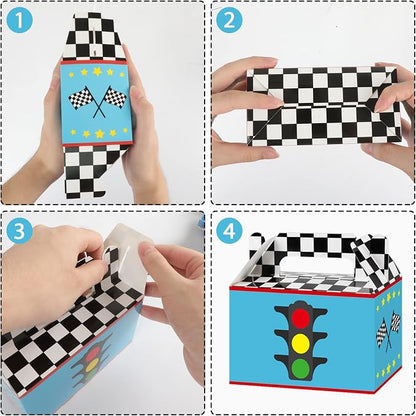 Tevxj 24 Pack Race Car Party Favor Boxes Two Fast Car Gift Bags Race Birthday - Image 5