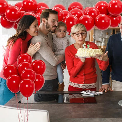 50pcs Red Balloons, 12inch Red Party Balloons Helium Quality | Balloons - Image 3