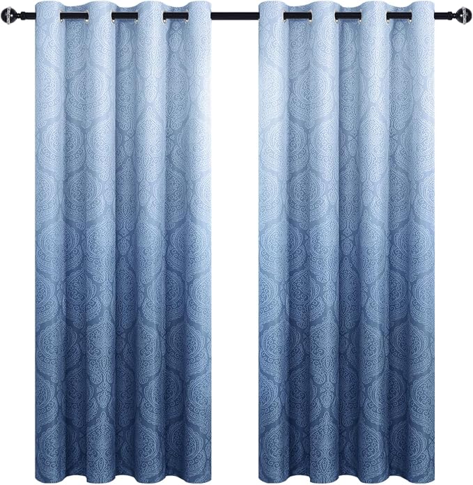DWCN Ombre Blackout Curtains for Living Room - Image 9