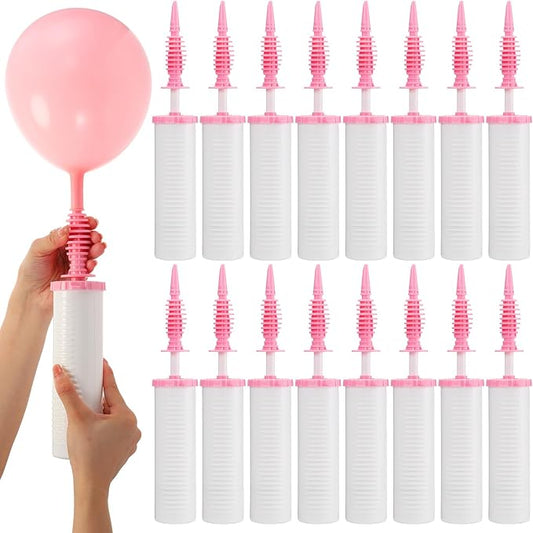 16 Pcs Handheld Balloon Air Pump Inflator Air Pump by Honoson