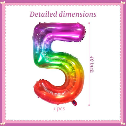 40 Inch Jelly Number 5 Balloon Suitable - Image 2