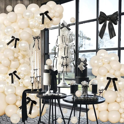 White Sand Balloon Arch Kit 141 Pcs Cream Beige Balloons Garland Arch Kit - Image 4