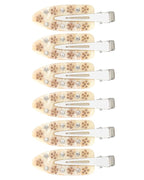 HAIMEIKANG 6 PCs Acrylic Creaseless Hair Clips for Women - No Crease No Bend Hair Clip Makeup Bangs Clips for Women and Girls Flat Hair Clips for Hair Styling