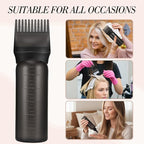 Pimoys Hair Oil Applicator Bottles Dye Brush for Women Scalp, Hair Color Products Things with Root Comb Hair Dye Tools, Black