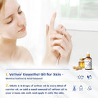HIQILI 1 Fl Oz Vetiver Essential Oil, 100% Pure Natural for Skin, Candle Making - 30ml