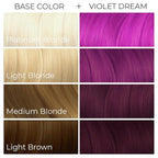 ARCTIC FOX Vegan and Cruelty-Free Semi-Permanent Hair Color Dye (4 Fl Oz, VIOLET DREAM)