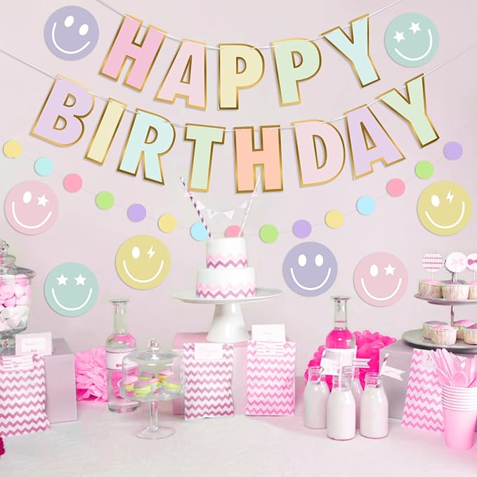 Pre-Strung Happy Birthday Banner, NO DIY Party Decorations | Birthday Party - Image 4