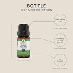 VINEVIDA Organic Eucalyptus Essential Oil 10 mL - Undiluted, Pure, Vegan, Free of Harsh Chemicals, Reusable Glass Bottle with Euro Dropper