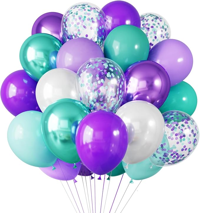 RUBFAC Purple Party Balloons by RUBFAC