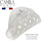 Camila Paris CP3206 French Hair Clip for Women for Thick Volume Hair, no Pulling or Damage, 2.75 in Girls Hair Claw Clips Jaw Fashion Durable and Styling Hair Accessories for Women, Made in France