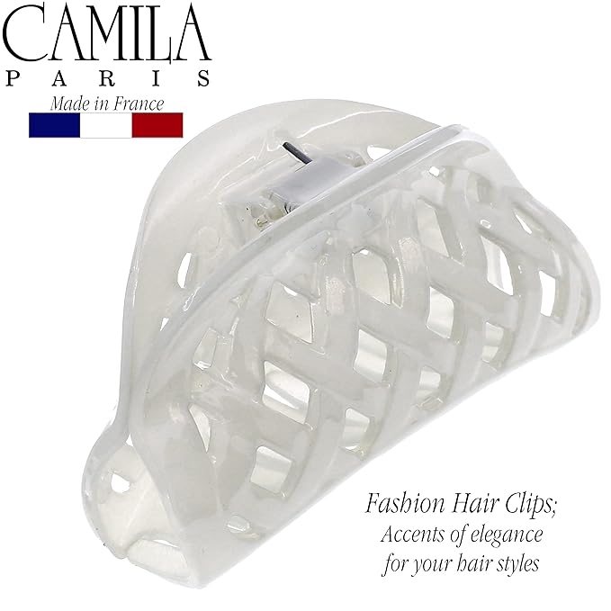 Camila Paris CP3206 French Hair Clip for Women for Thick Volume Hair, no Pulling or Damage, 2.75 in Girls Hair Claw Clips Jaw Fashion Durable and Styling Hair Accessories for Women, Made in France