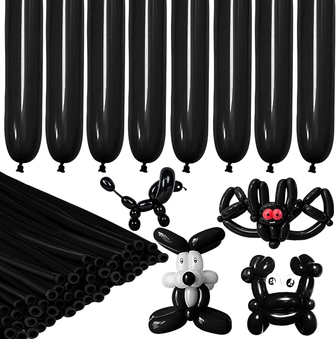 LXZFCRG 260 Balloons Black Long Balloon by LXZFCRG