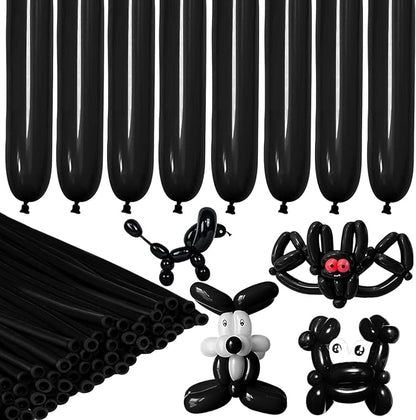 LXZFCRG 260 Balloons Black Long Balloon by LXZFCRG