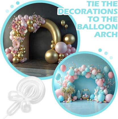 10 Pack Large Balloon Arch Clips 3.5 Inch Heavy Duty Clip and 100 Pcs White 260 - Image 7