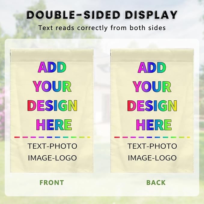 Personalized Garden Flag for Outside 12x18 Custom Flag - Image 6
