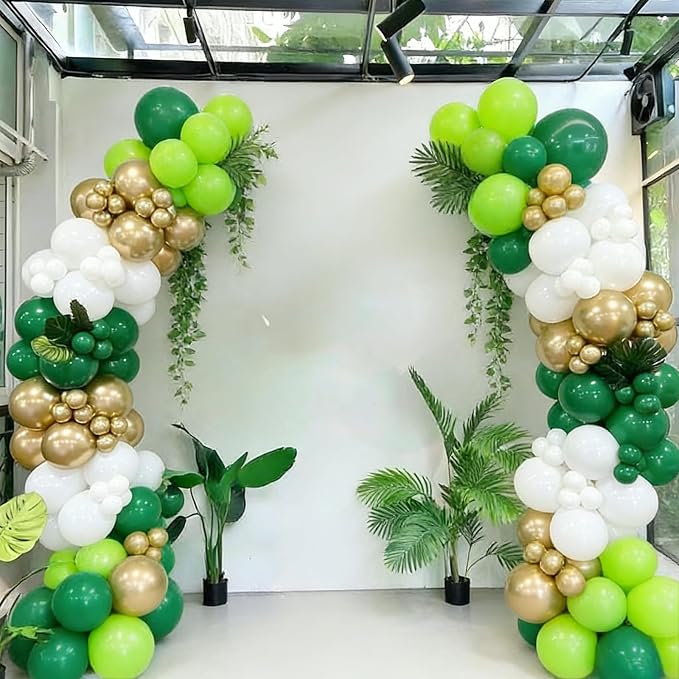 103pcs Lime Green and Gold Balloon Garland Arch Kit, 18/12/10/5 Inch Light - Image 3