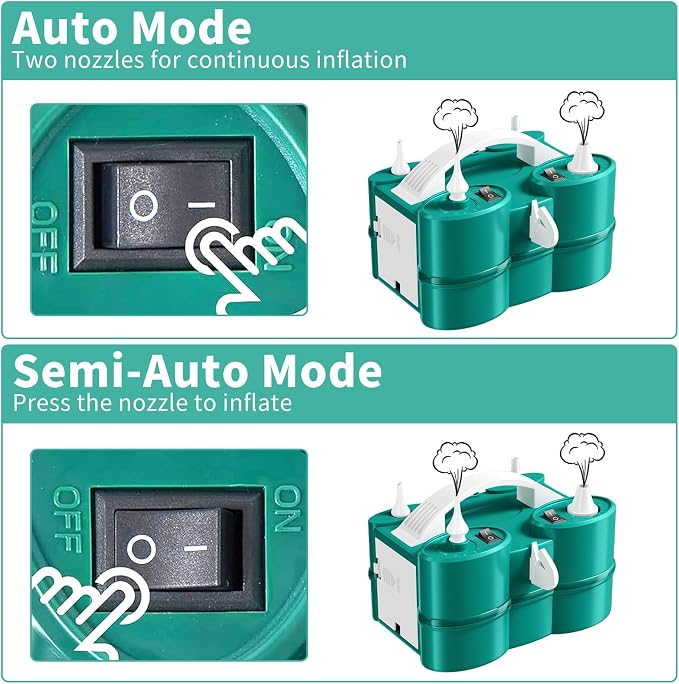 Biapian Balloon Pump Electric, 3-in-1 Portable Electric Air Pump - Image 5