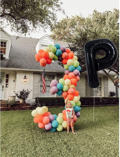 TONIFUL 40 Inch Large Black P Letter Balloon - Image 5
