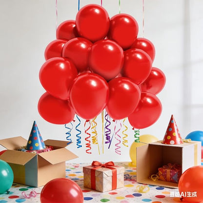Red Balloon Birthday Party Balloons - Image 5