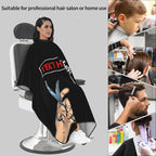 Custom Barber Cape for Men Personalized Professional Hair Cutting Cape with Text for Home Salon Barbershop