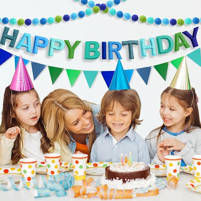 4PCS Pre-Strung Happy Birthday Banner - Image 2