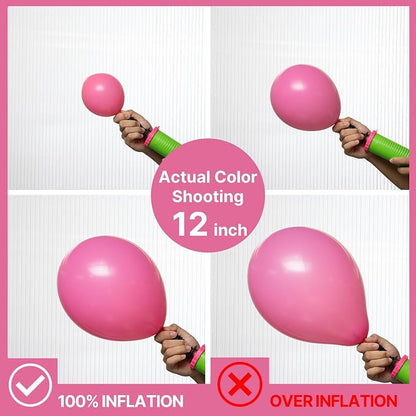 PartyWoo Hot Pink Balloons 140pcs Magenta Fuchsia Dark Pink Color | 18 12 10 5 - Image 3