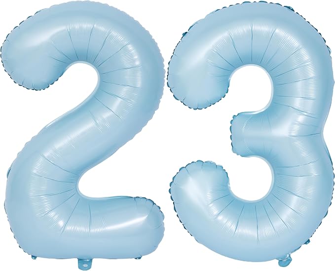 40 In Matte Blue Number Balloons Helium Foil Mylar Balloon Party Digital 23 | by Exquisitehighqualitypartydecorationstomeetyoureveryneed%EF%BC%81