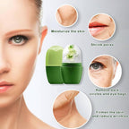 XHJRI Ice Face Roller Massager,Ice Cube Roller for Face, Eyes and Neck Naturally Conditioning and Skin Care,De-Puff Eye Bags,Reduce Migraine Pain,Reusable Massage Silicone Ice Mold (New Green)