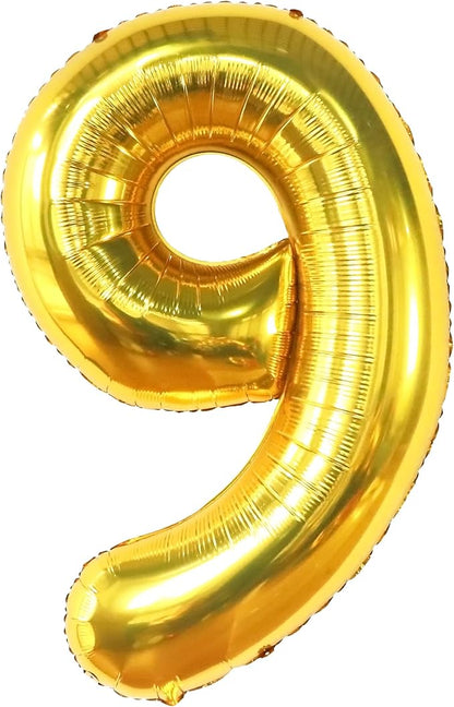 KatchOn Gold Number 9 Balloon 40 Inch, Foil 9 Birthday Balloon | 9th Birthday - Image 9