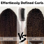 Curly Hair Brush Candybrush Curl Defining Brush for Detangling Shaping and Defining Curls for Women, Men, Wet & Dry Hair (Black Beige)