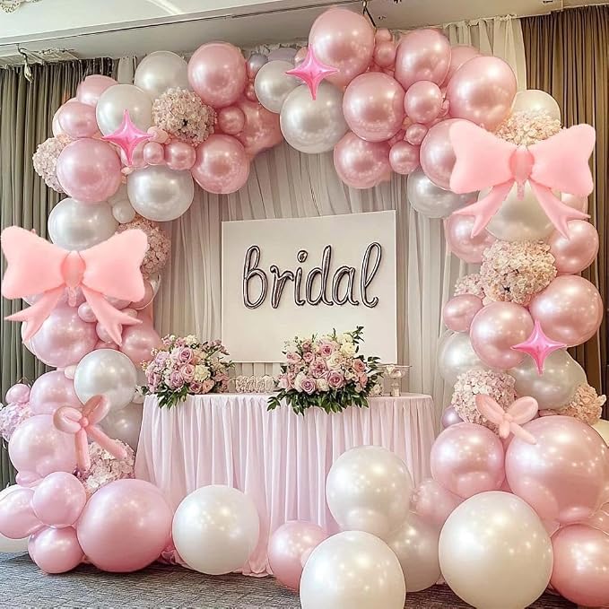Pearl Pink Double Stuffed Balloons - Image 7