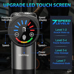 TOLOCO Massage Gun, Deep Tissue Back Massage for Athletes for Pain Relief, Percussion Massager with 10 Massages Heads & Silent Brushless Motor, Christmas Gifts for Women, Men, Grey