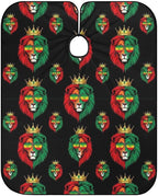 Women Rasta Flag Reggae King Lion Black Haircut Barber Cape Cover, Extra Large Hairdressing Apron for Home Stylists, Easy Clean