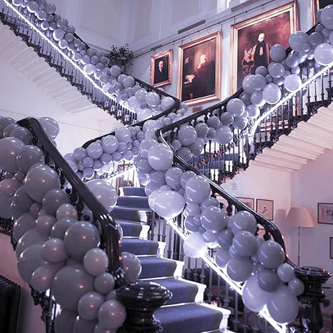 PartyWoo Dusty Purple Balloons 140pcs Lavender Lilac Boho Neutral Color | 18 12 - Image 9