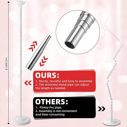 Hungdao 2 Sets Wedding Day Balloon Column Stand Kit - Image 3