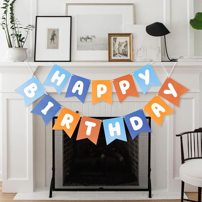 Happy Birthday Banner Birthday Party Banner NO DIY Happy Birthday Sign | - Image 7