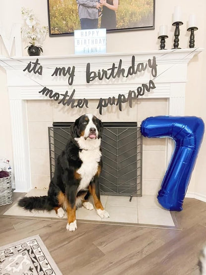 Blue Birthday Balloons for Men 6 Number Balloons 40 Inch | Mix & Match Numbers - Image 2