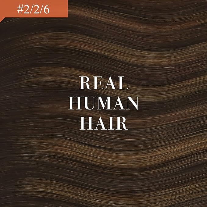 Ve Sunny Hair Extensions Ponytail Real Human Hair Wrap Around Clip in Ponytail Hair Extensions Straight Extensions Human Hair for Women Dark Brown Dark Brown Balayage Chestnut Brown 22inch 80G