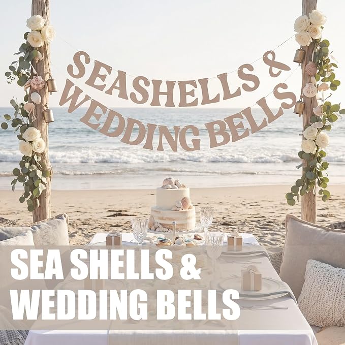 Affrolling Seashells & Wedding Bell Party Decorations Seashells and Wedding - Image 2