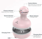 COMFIER Scalp Massager for Hair Growth, Waterproof & Full Body Kneading, 84 Massage Nodes, Handheld Head Scratcher, Cat Massager, Pink