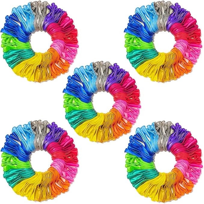 500 Pcs Balloons Assorted Color, 10 Inch by JerDorgo