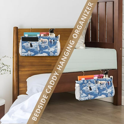 Bedside Caddy Hanging Bunk Bed Caddy Bed Organizer Hanging Pocket - Image 7