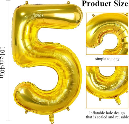 Number 56 Balloons for 56th Birthday Party Decorations, 0-100 Large No.56 - Image 2