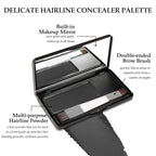 Boobeen Hair Shadow Powder Kit, Roots Touch-Up Powder Cover Hair Color, Temporary Concealer with Brush for Gray Root