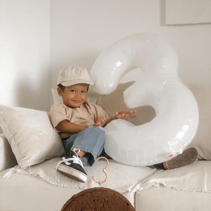 White Number 1 Balloon 40 Inch - Image 8