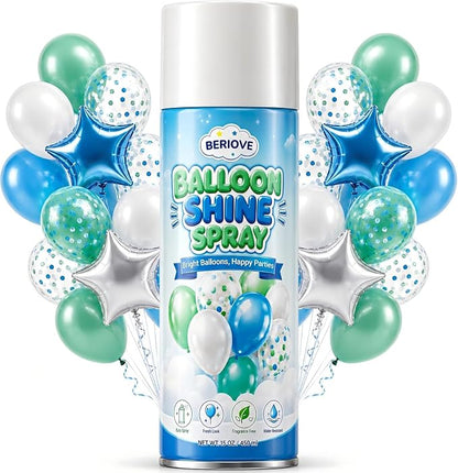 Balloon Shine Spray for Parties：15 oz Odorless Finish Balloons | Instant by BERIOVE