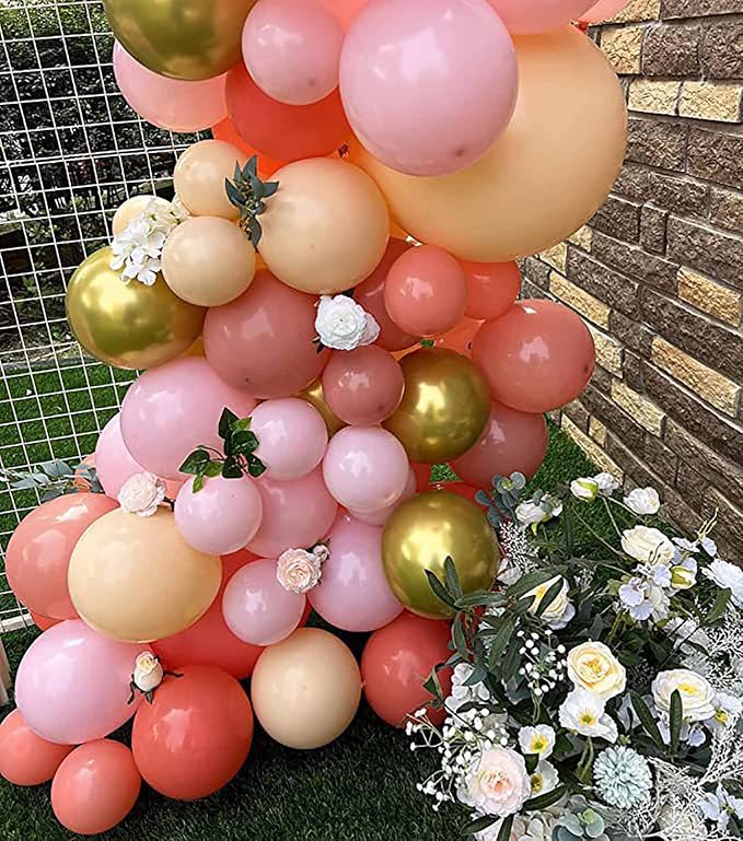 Coral Red Balloons, Birthday Decoration, Wedding Party, Baby Shower Decorations - Image 7